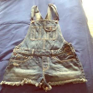 NWOT Abercrombie & Fitch Jean Short Overalls